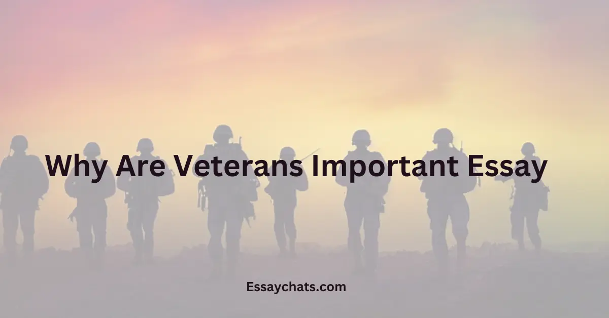 Why Are Veterans Important Essay